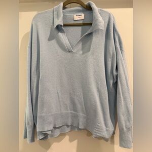 Old Navy V Neck Collared Sweatshirt